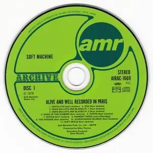 Soft Machine - Alive & Well, Recorded In Paris (1977) {2CD Air Mail Japan MiniLP Blu-spec CD AIRAC-1669~70 rel 2012}