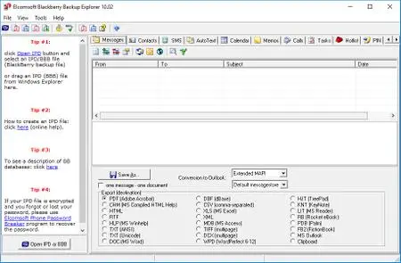 ElcomSoft Blackberry Backup Explorer Professional Edition 10.02.13