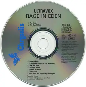 Ultravox - Rage In Eden (1981)