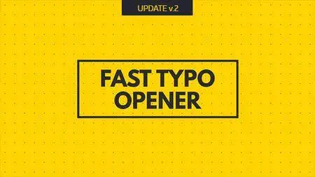 Fast Typo Opener - Project for After Effects (VideoHive)