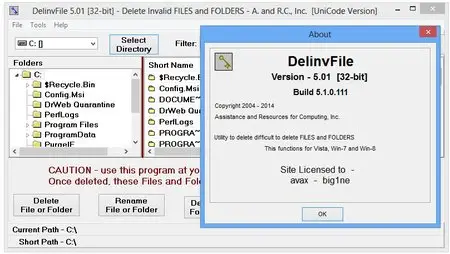 DelinvFile 5.01 Build 5.1.0.111