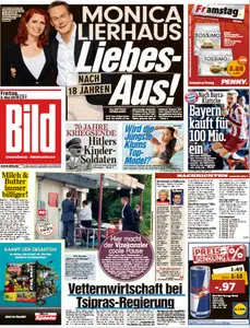 Bild Zeitung vom 08 Mai 2015