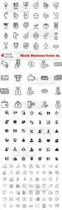 Vectors - Black Business Icons 25