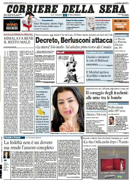 Il Corriere della Sera (08-03-10)
