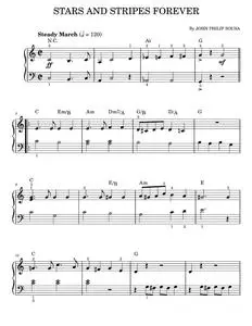 Stars and stripes forever - John Philip Sousa (Easy Piano)