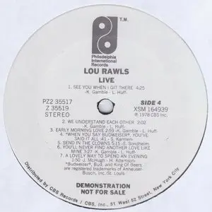 Lou Rawls - Live (1978) {original US double LP} (24-96 vinyl rip)