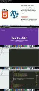 Convert a one page HTML5 Template to a WordPress Theme
