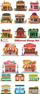 Vectors - Different Shops Set