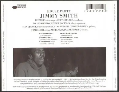 Jimmy Smith - House Party (1957) {RVG Edition 2000}