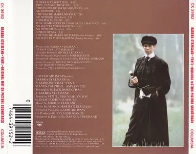 Barbra Streisand & Michel Legrand - Yentl: Original Motion Picture Soundtrack (1983) [Re-Up]