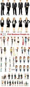 Vectors - Flat Business People 13