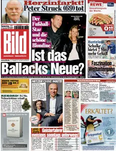 Bild Zeitung vom 20 Dezember 2012