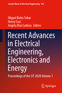 Recent Advances in Electrical Engineering, Electronics and Energy