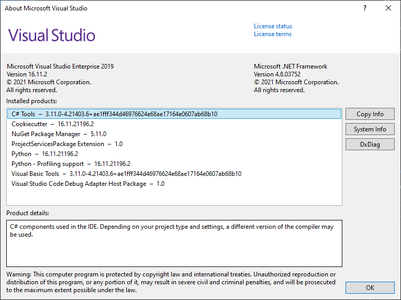Microsoft Visual Studio 2019 Enterprise v16.11.2 Multilingual