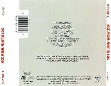 Mick Jagger - Primitive Cool [1987 GER 7567-82554-2] - RESTORED