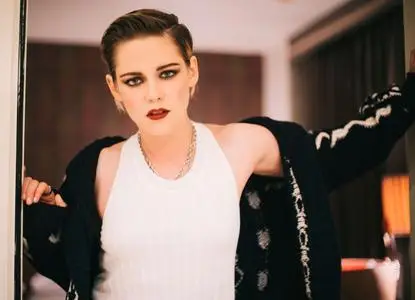 Kristen Stewart gets ready for CHANEL’s We Love Coco Beauty Bash 2018