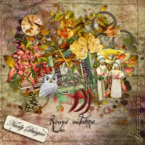 Scrap Kit: Red Autumn