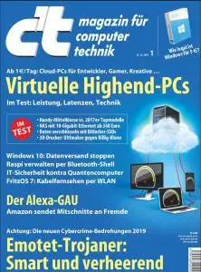 c't Magazin Nr.1 - 22 Dezember 2018