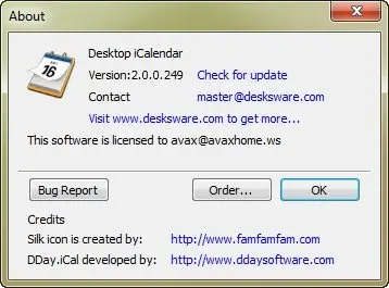 Desksware Desktop iCalendar 2.0.0.249