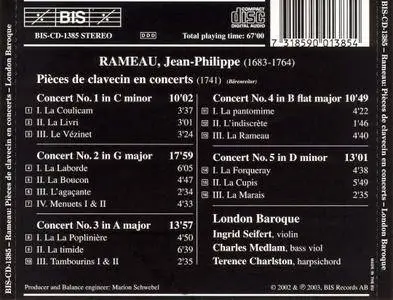 London Baroque - Jean-Philippe Rameau: Pieces de clavecin en concerts (2003)