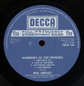 Neil Ardley - Harmony of the Spheres (Decca 1979) 24-bit/96kHz Vinyl Rip
