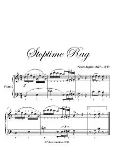 «Stoptime Rag Easy Piano Sheet Music» by Scott Joplin