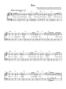 Run - Leona Lewis (Easy Piano)