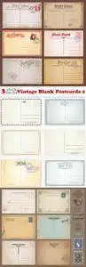 Vectors - Vintage Blank Postcards 2