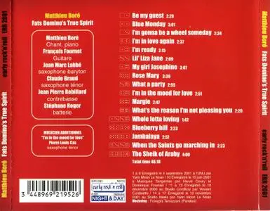 Matthieu Boré - Fats Domino's True Spirit (2001)