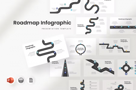 Roadmap Infographic - Powerpoint Template LYGXTWN
