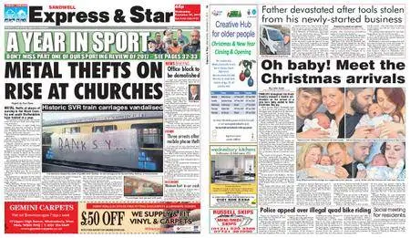 Express and Star Sandwell Edition – December 27, 2017