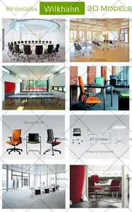 Wilkhahn Office 3D Models Collection