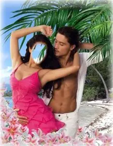 Templates for photoshop "Dancing lady"