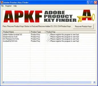 Portable Nsasoft Adobe Product Key Finder v1.3.0.0