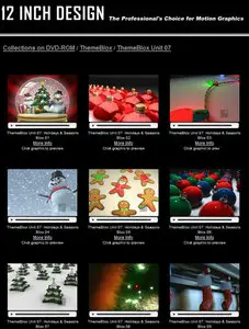 12 INCH Design - ThemeBlox Unit 07 Holiday and Seasonally Themed Animated Backgrounds & Animated Elements