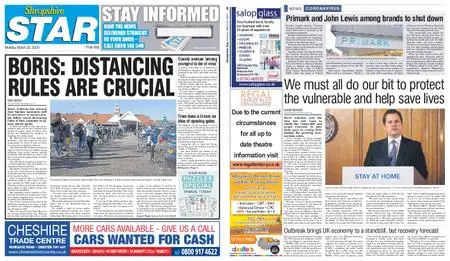 Shropshire Star Shrewsbury Edition – March 23, 2020