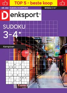 Denksport Sudoku 3-4 kampioen - 17 Oktober 2024