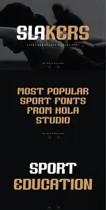 EE - Slakers  Sport and Modern Font 5H7FBMX