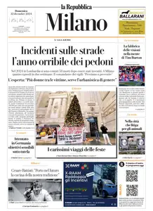 la Repubblica Milano - 22 Dicembre 2024
