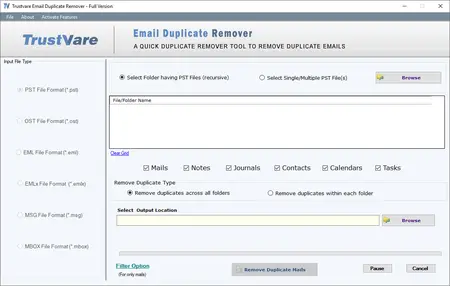 Trustvare Email Duplicate Remover 2.0