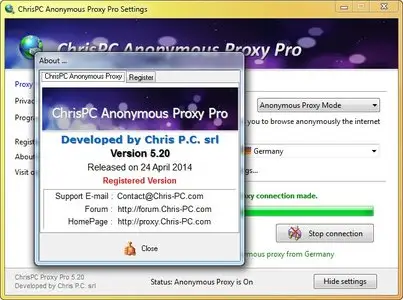 ChrisPC Anonymous Proxy Pro 5.20