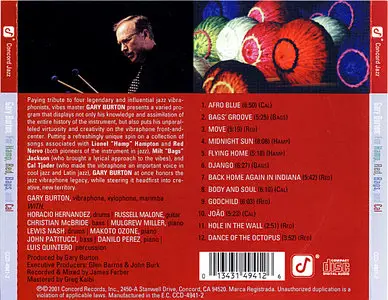 Gary Burton - For Hamp, Red, Bags, and Cal (2001)