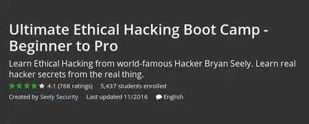 Udemy - Ultimate Ethical Hacking Boot Camp - Beginner to Pro