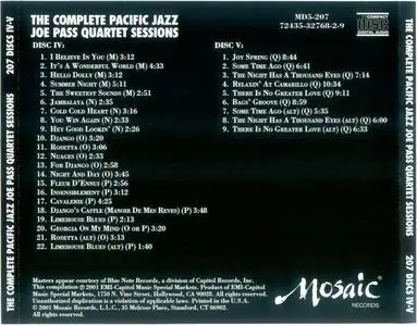 Joe Pass - The Complete Pacific Jazz Quartet Sessions (2001) {5CD Box Set, Mosaic MD5-207 rec 1963-1964}