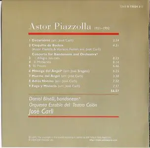 Piazzolla - Classic Tracks from Argentina - Orquesta Estable del Teatro Colón - José Carli [ 1998 ]