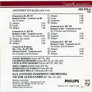 Antonio Vivaldi: Guitar Concertos - Los Romeros (1991)