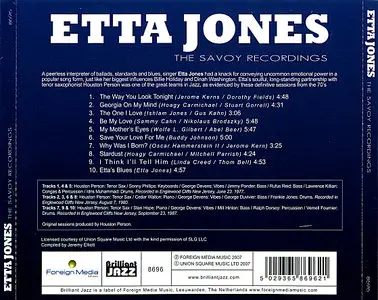 Etta Jones - The Savoy Recordings (2007)