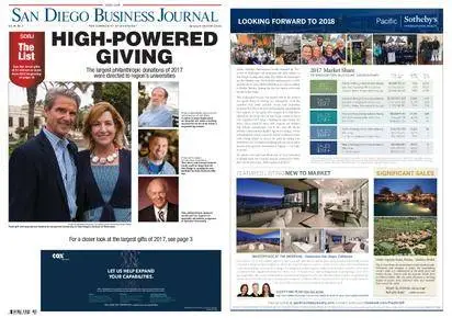 San Diego Business Journal – January 22, 2018