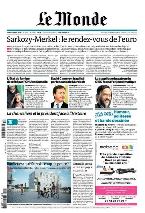LE MONDE (21 Juillet 2011)