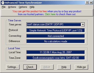 Advanced Time Synchronizer ver.2.9.660